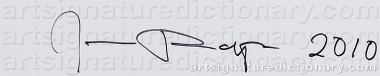 Authentic signature by Jukka RAPO on Drawing/Graphic/Print artwork