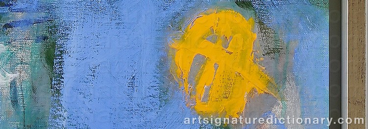 Authentic signature by Håkan STRÖMBERG on artwork