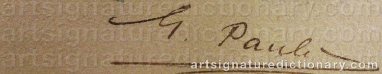 Signature by Georg PAULI