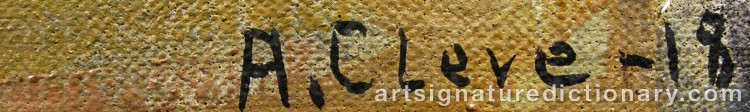 Signature by Agnes CLEVE