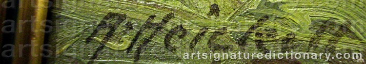 Signature by Arthur HEICKELL