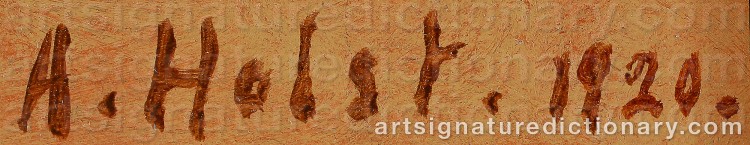 Signature by Agda HOLST