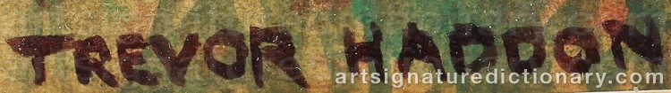 Signature by Arthur Trevor HADDON