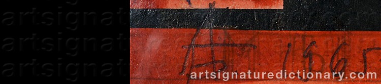Authentic signature by Alexei BELYKH on  artwork