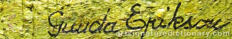 Signature by Gunda ERIKSON