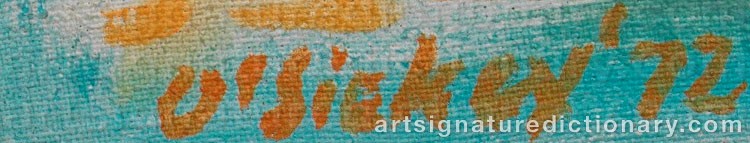 Signature by Joseph Benjamin O'SICKEY