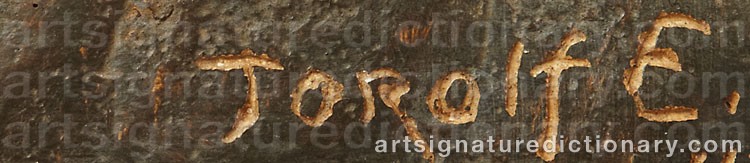 Signature by Torolf ENGSTRÖM