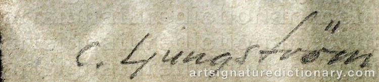 Signature by Carl-Erik LJUNGSTRÖM