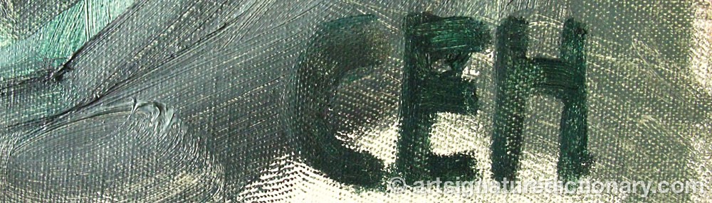 Authentic signature by Carl-Erik HAMMARÉN on  artwork