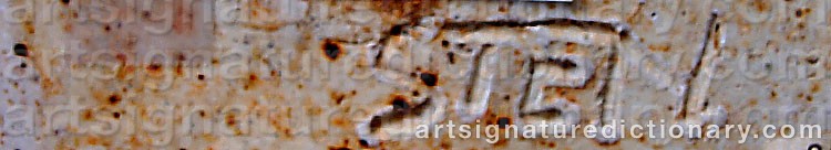 Authentic signature by Steen Lykke MADSEN on  artwork