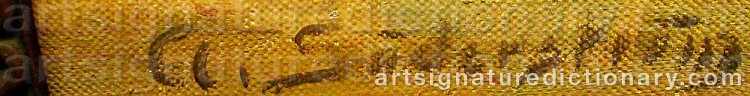 Authentic signature by A. SÖDERSTRÖM on  artwork