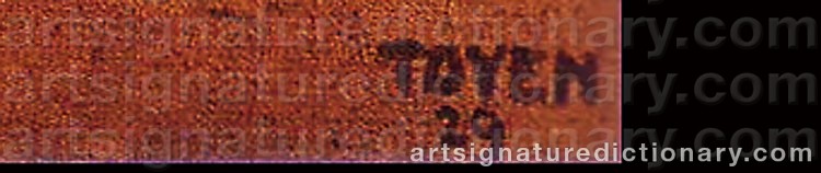 Signature by Marie TOYEN