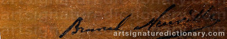 Signature by Alfred Arthur BRUNEL DE NEUVILLE