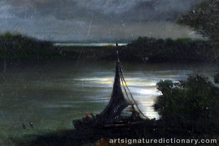 Close-up details showing Axel Wilhelm NORDGREN signature forgery characteristics