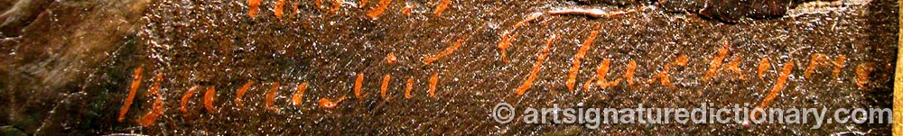 Authentic signature by Vasilij Grigorievic PEROV on  artwork