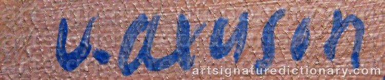 Signature by Victor AXELSON