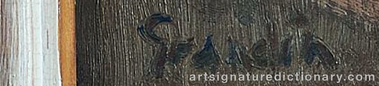 Authentic signature by Svän GRANDIN on Painting/Watercolour artwork