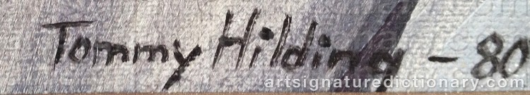Signature by Tommy HILDING