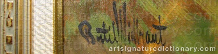Signature by Bertil WIDBRANT