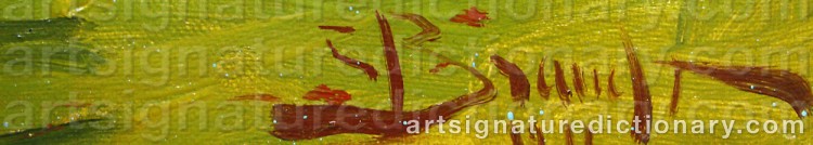 Signature by Carl BRANDT