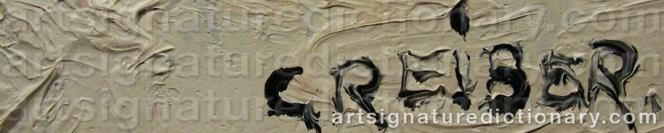 Signature by Gunnar GREIBER