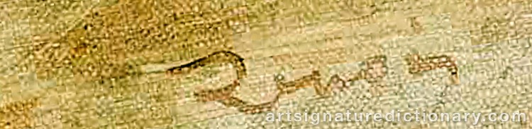Signature by Pierre Auguste RENOIR