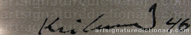 Signature by Gösta KRILAND