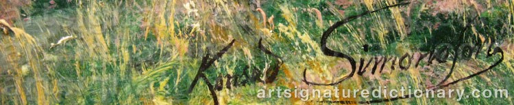 Signature by Konrad SIMONSSON