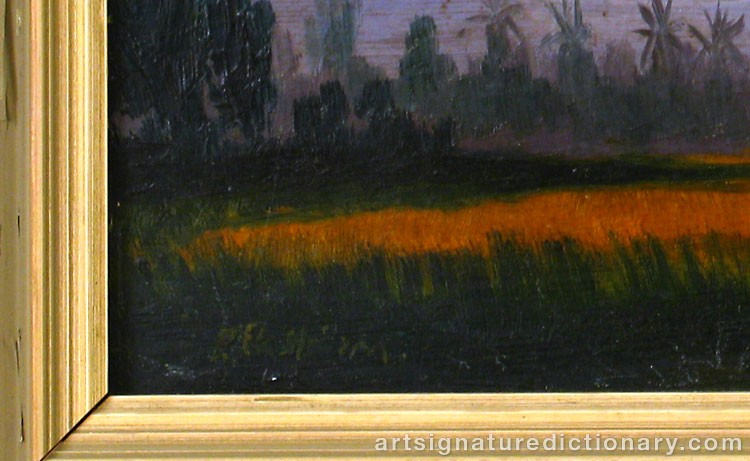 Close-up details showing Axel Wilhelm NORDGREN signature forgery characteristics