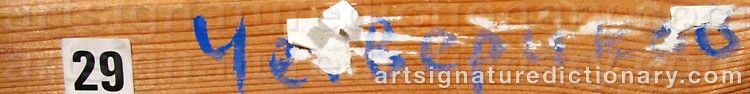 Authentic signature by Albert Agafonovich CHETVERIKOV on  artwork