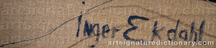 Signature by Inger EKDAHL