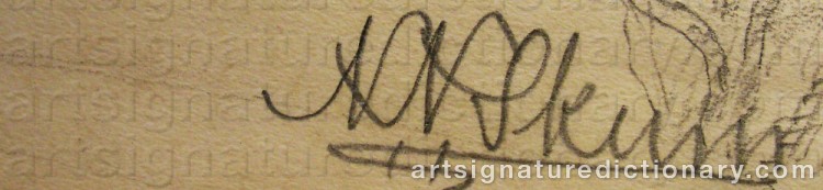 Signature by Nils Nilsson (Sami Artist) SKUM
