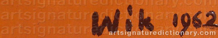 Signature by Wilhelm WIK