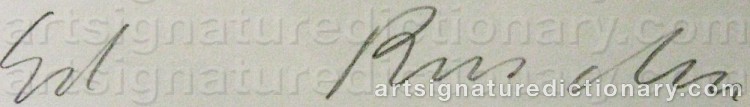 Signature by Edward Joseph ‘Ed’ RUSCHA