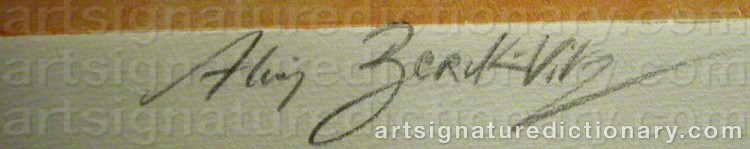 Signature by Alain BERK-VITZ