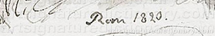Authentic signature by Leonard Henrik ROOS AF HJELMSÄTER on  artwork
