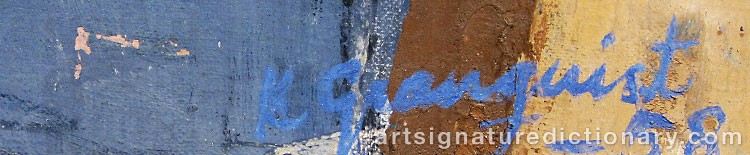 Signature by Karl GRANQUIST