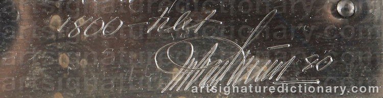 Authentic signature by Urban STRÖM on  artwork