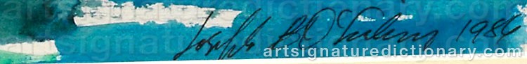 Signature by Joseph Benjamin O'SICKEY