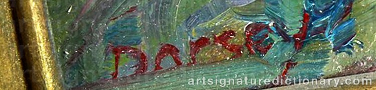 Authentic signature by William Ballantine DORSEY on Painting/Watercolour artwork