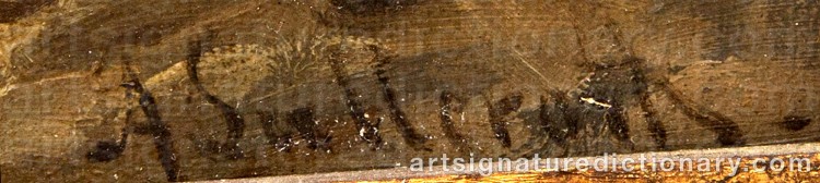 Authentic signature by Ascan LUTTEROTH on Painting/Watercolour artwork