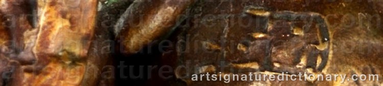 Authentic signature by Campbell PAXTON on  artwork