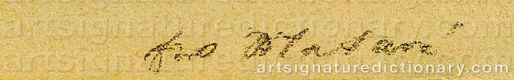 Authentic signature by Ewald MATARÉ on artwork