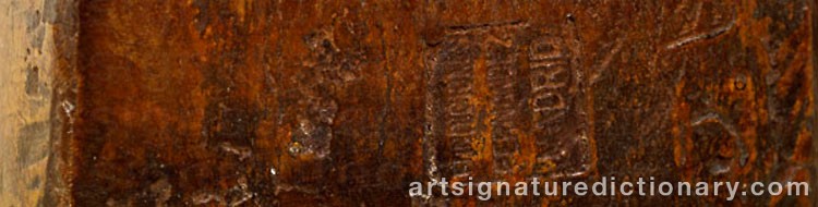 Authentic signature by José Luis FERNANDEZ on Sculpture artwork