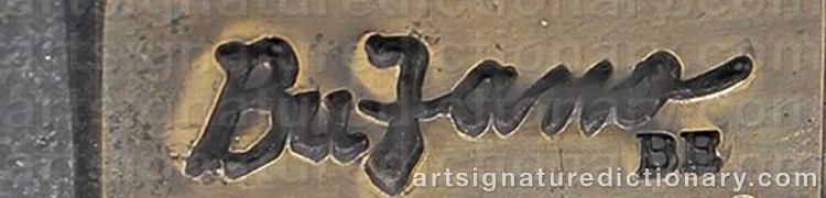 Authentic signature by Beniamino Benvenuto ‘Benny’ BUFANO on Sculpture artwork