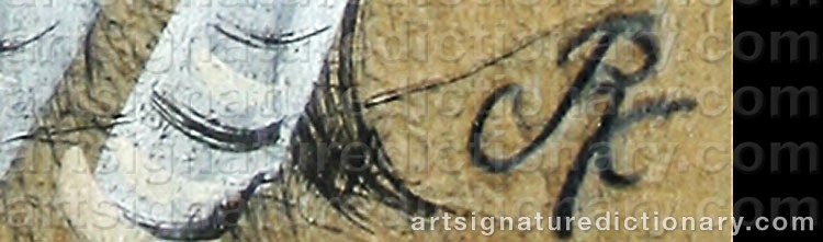 Authentic signature by Jesús REYES FERREIRA on artwork