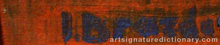 Signature by Jan BRAZDA