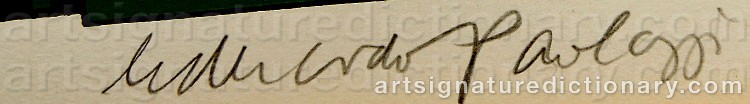 Signature by Eduardo PAOLOZZI