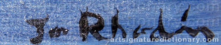Signature by Jan RHODIN