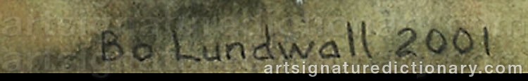 Signature by Bo LUNDWALL